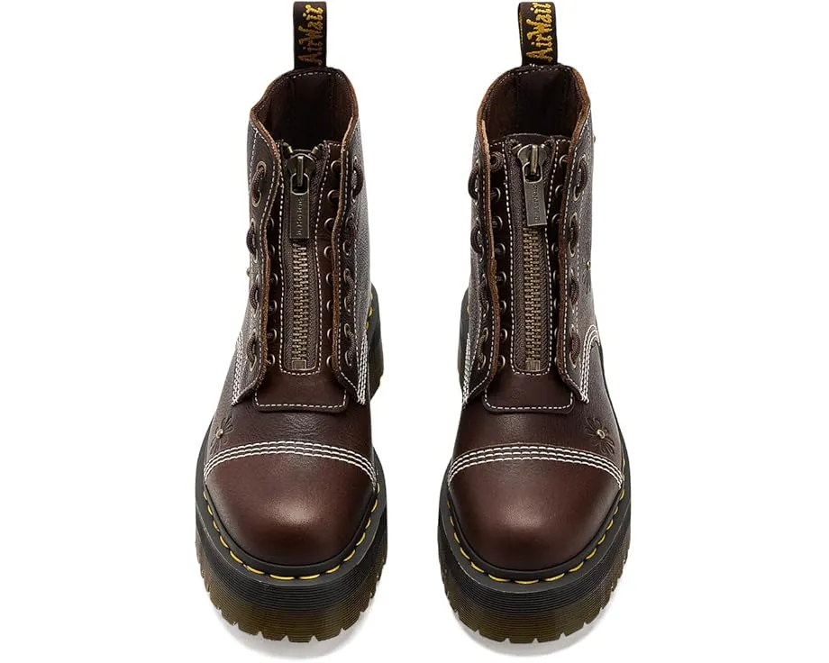Ботинки Dr. Martens Sinclair Flower на платформе с цветочным принтом и квадратным каблуком