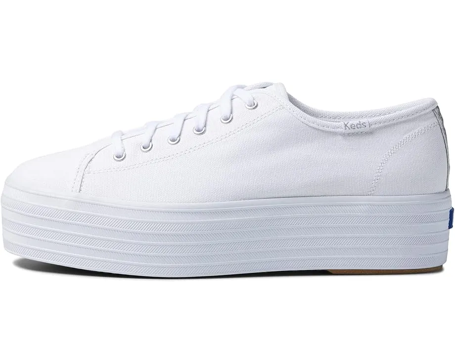 Кроссовки Keds Triple Up Canvas на высокой платформе с мягкой стелькой