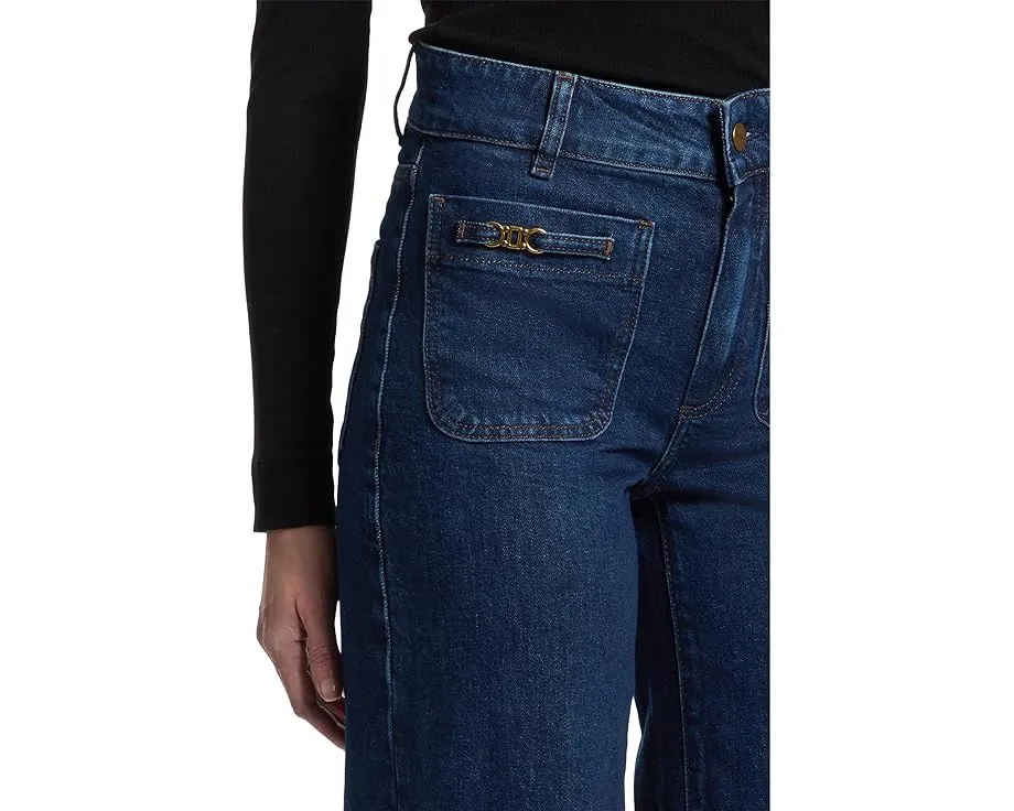 Джинсы Sasha 32 с высокой талией и декоративными карманами от Paige