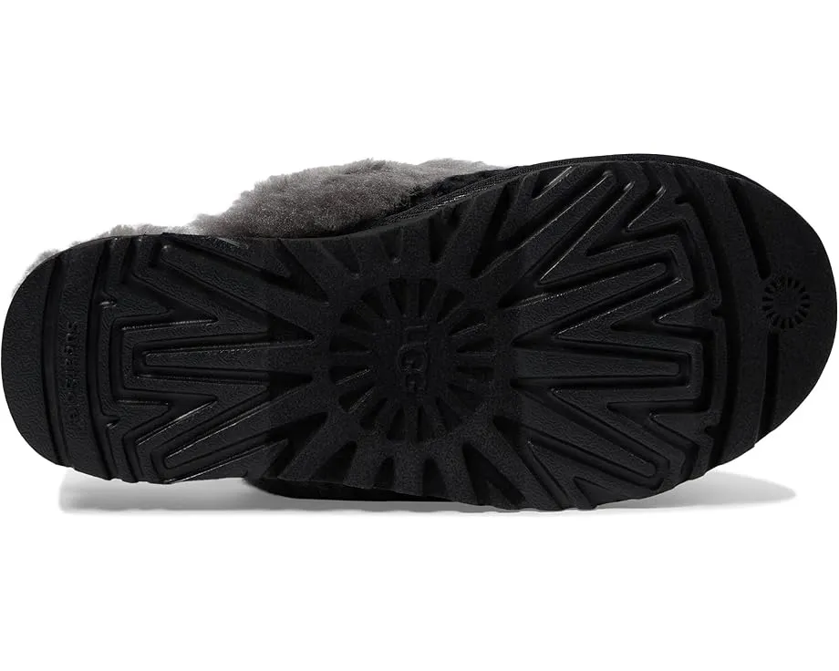 Домашние тапочки UGG Cozy Knit из шерсти и овчины с резиновыми вставками