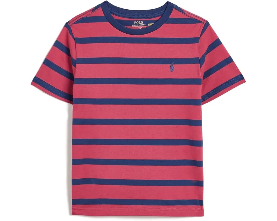 Детский полосатый топ из хлопкового джерси Polo Ralph Lauren