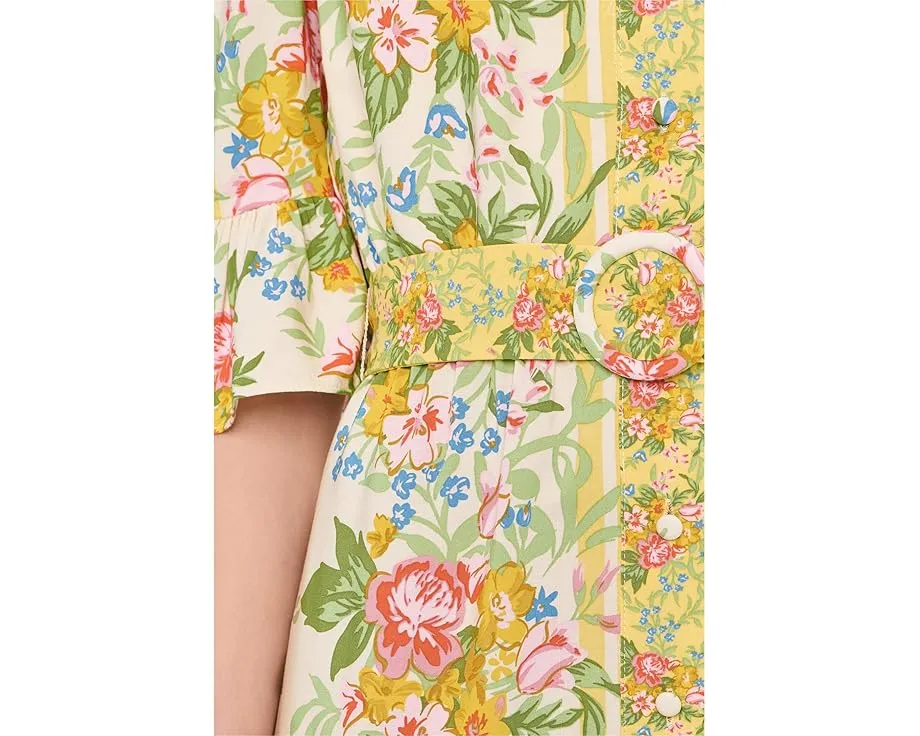 Короткое платье Rayon с принтом и поясом от Adrianna Papell