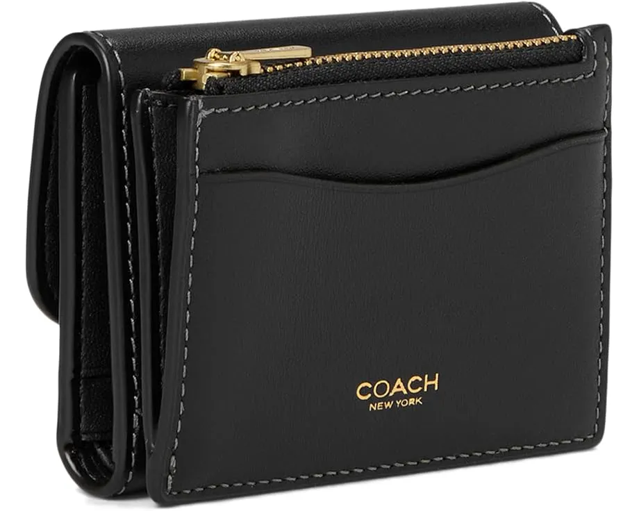 Мини-кошелек COACH Essential Card Holder из телячьей кожи на молнии