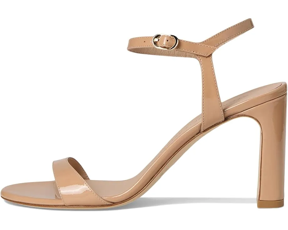 Сандалии Stuart Weitzman Babette 85 на массивном каблуке с кожаным верхом