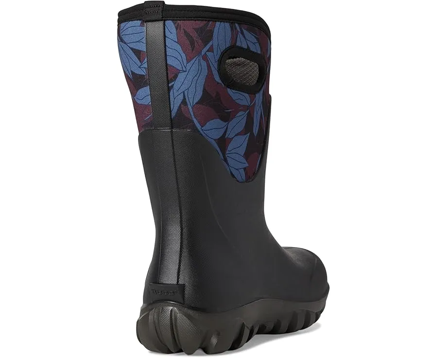 Bogs сапоги Classic Seamless Mid с бесшовной конструкцией и принтом листьев