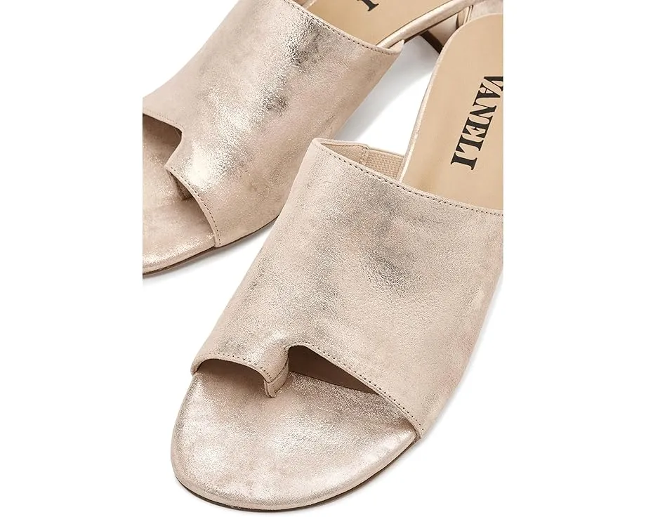 Босоножки Cruz с ремешком из металлизированной кожи и устойчивым каблуком Vaneli