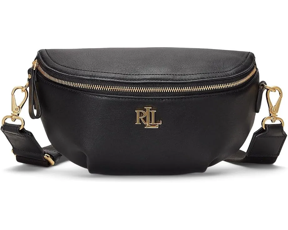 Поясная сумка Lauren Ralph Lauren из натуральной кожи с регулируемым ремнем