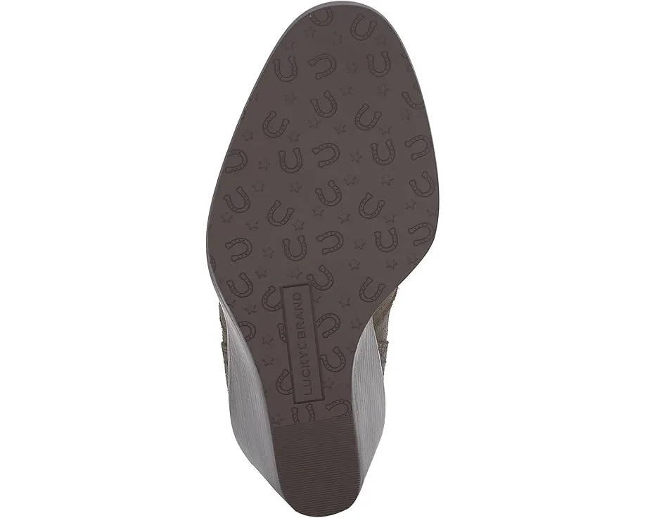 Ботильоны Lucky Brand Wilano на платформе из замши с широким голенищем