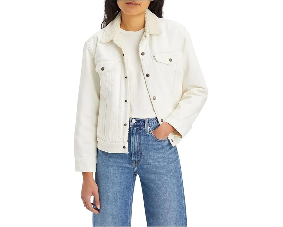 Куртка Levi's Ex-Boyfriend Sherpa Trucker в винтажном стиле с овчиной