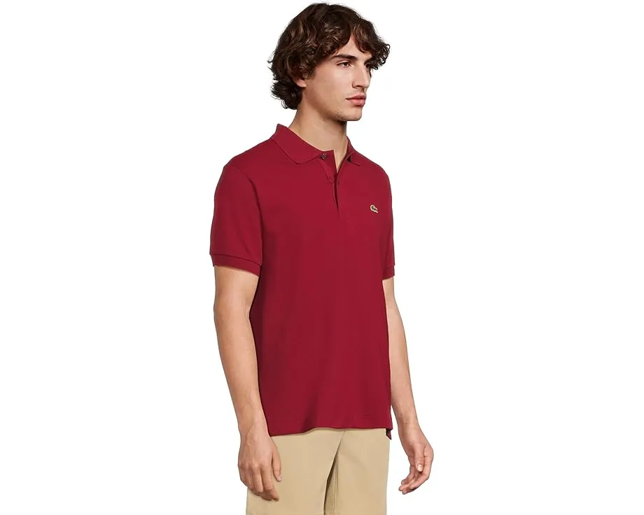 Поло Lacoste L1212 Classic Pique из хлопкового пике с вышитым крокодилом