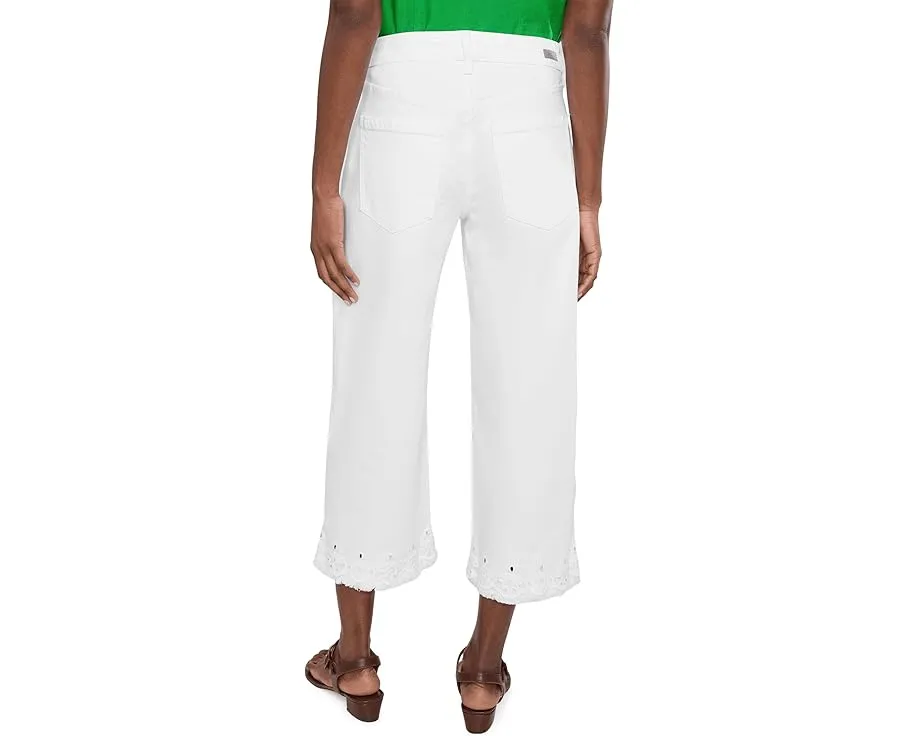 Джинсы Liverpool Los Angeles Petite с вышивкой Stride Crop Wide Leg Inseam 24