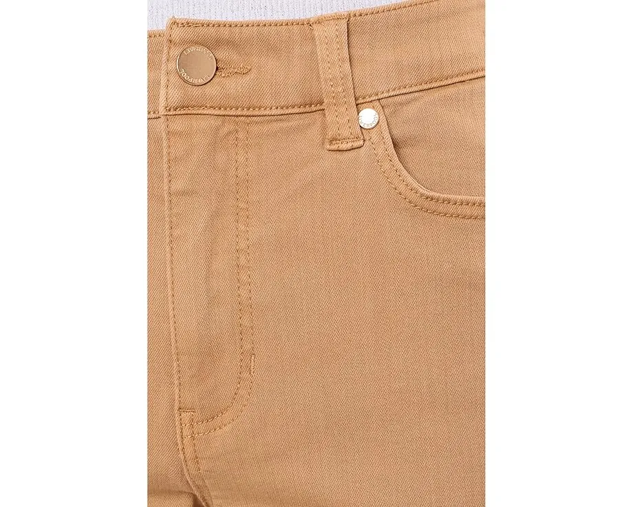 Джинсы Petite Hannah Mid Rise Crop Flare Hugger от Liverpool Los Angeles соломенного цвета