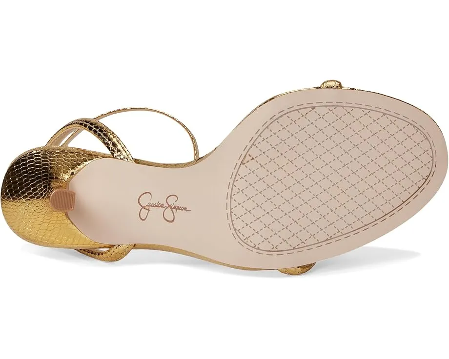 Босоножки на шпильке Jessica Simpson Baharia с блестками и ремешком на щиколотке
