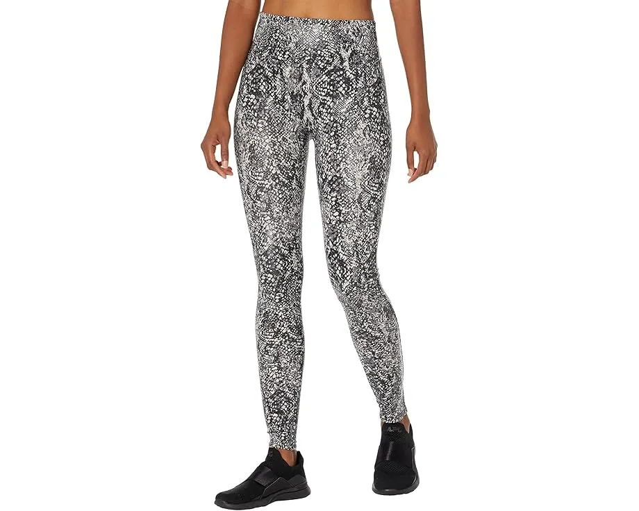 Spanx леггинсы Faux Leather Snake Shine с эффектом змеиной кожи и утягивающим поясом