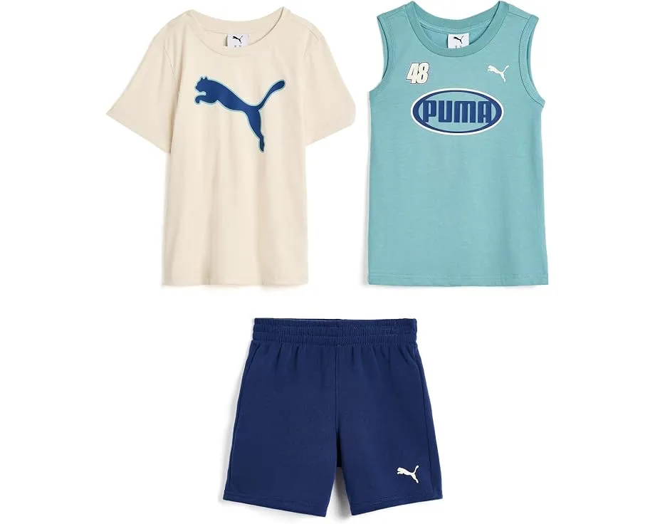 Детский набор футболка майка и шорты Puma из 3 предметов