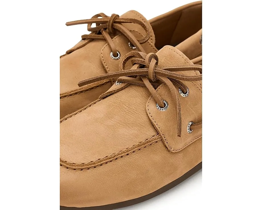 Кроссовки Sperry Slimboat из темно-коричневой кожи с 360° шнуровкой