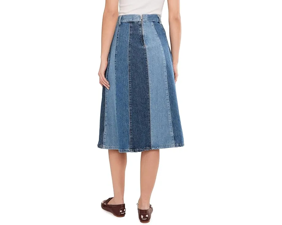 Free People джинсовая миди-юбка Sunbeam с асимметричным подолом
