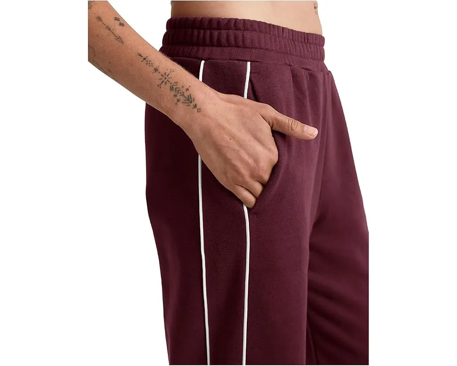 Beyond Yoga Широкие брюки Luxefleece Piper с контрастной окантовкой