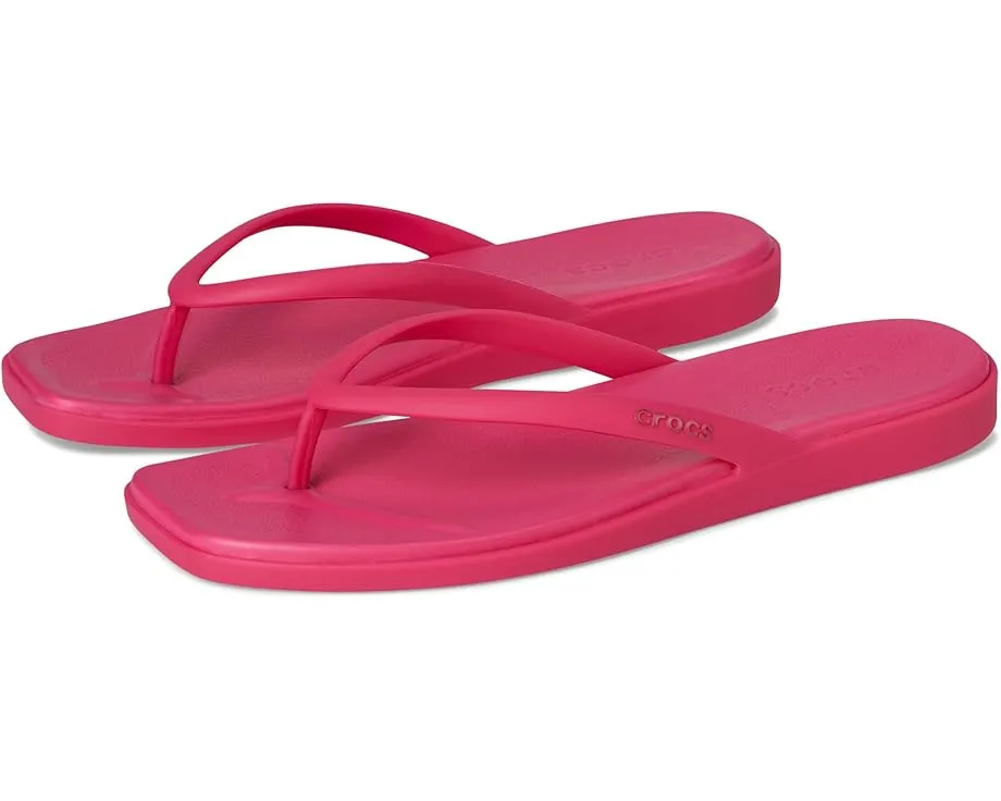 Сланцы Crocs Miami Flip с клиновидной подошвой и квадратным носком