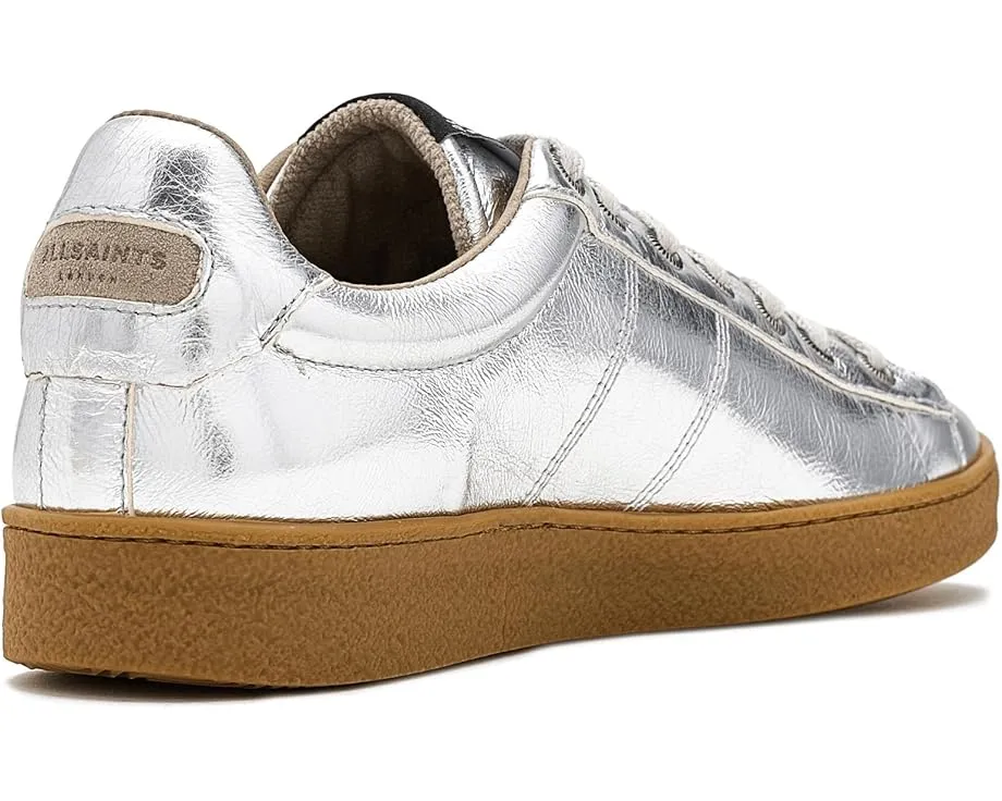 Кроссовки AllSaints Leon из глянцевой кожи с круглым носком