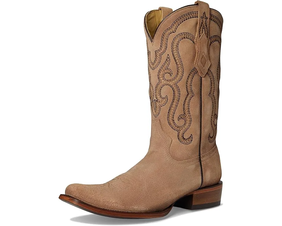 Сапоги Corral C4173 до середины икры с вышивкой и квадратным носком