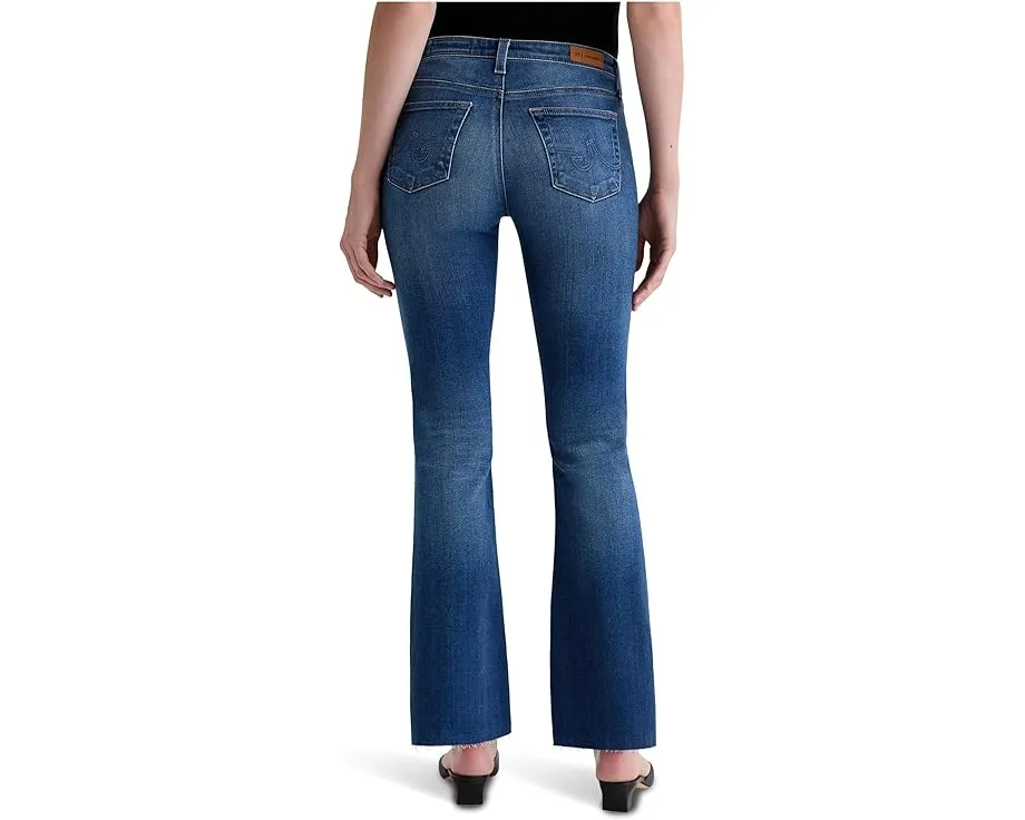 Джинсы AG Jeans Angel Low Rise Boot с зауженным силуэтом и расклешенным низом