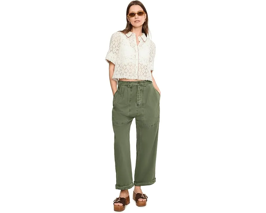 Брюки Clover Dropped Free People Свободный крой с заниженной талией