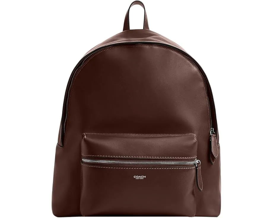 Рюкзак COACH Ridgewood из натуральной зернистой кожи с внешним карманом