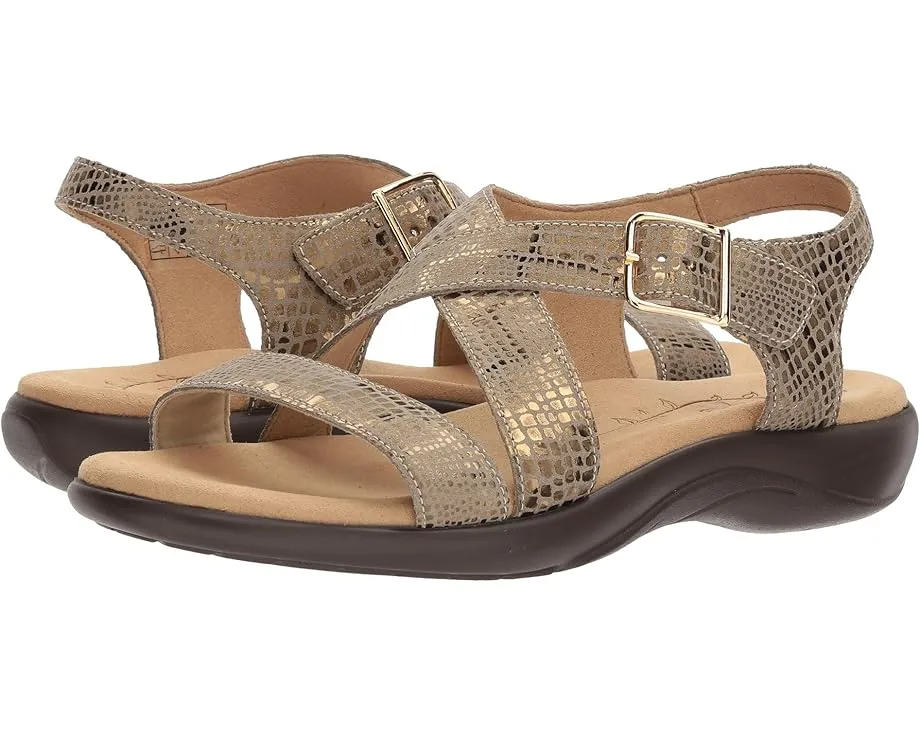 Сандалии SAS Laguna с тисненой кожей и регулируемой пряжкой