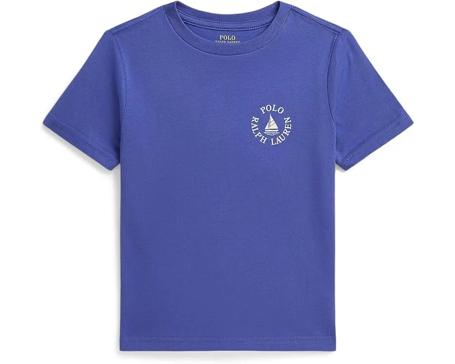 Детская футболка Polo Ralph Lauren с логотипом из хлопкового джерси для малышей и детей младшего возраста