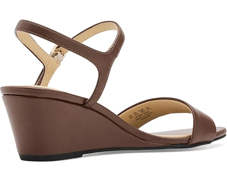 Сандалии LifeStride Sawyer Strappy с регулируемым ремешком на щиколотке и клиновидным каблуком