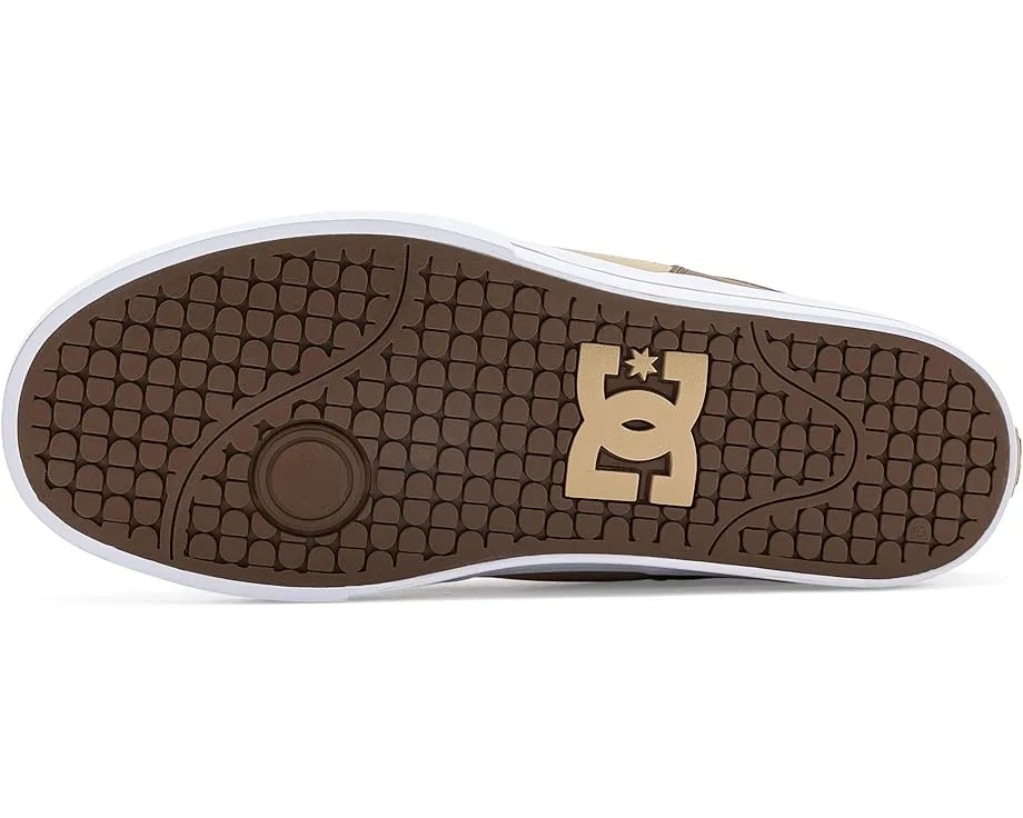 Кроссовки DC Pure из кожи с круглым носком и резиновой подошвой