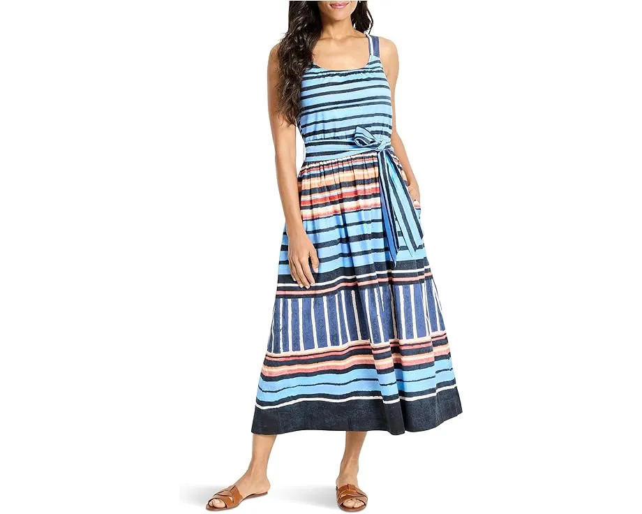 Платье NIC+ZOE Painted Peninsula Sophie с присборенной спинкой и поясом