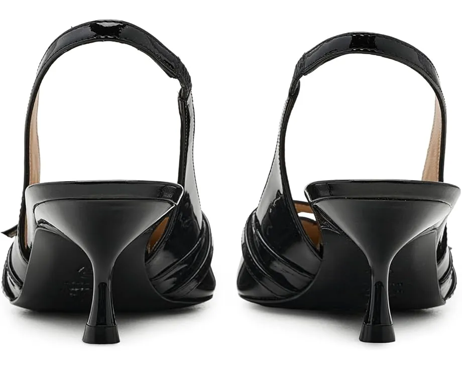 Туфли Stuart Weitzman Georgie Slingback 50 из лакированной кожи с острым носом