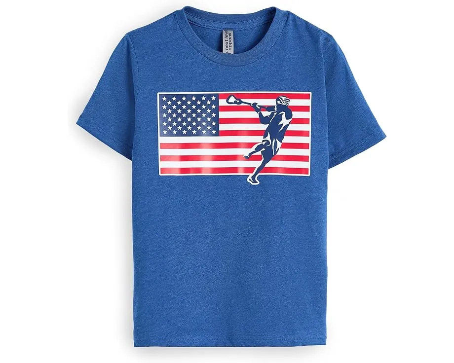 Футболка ChalkTalk SPORTS Kids для лакросса с патриотичным принтом