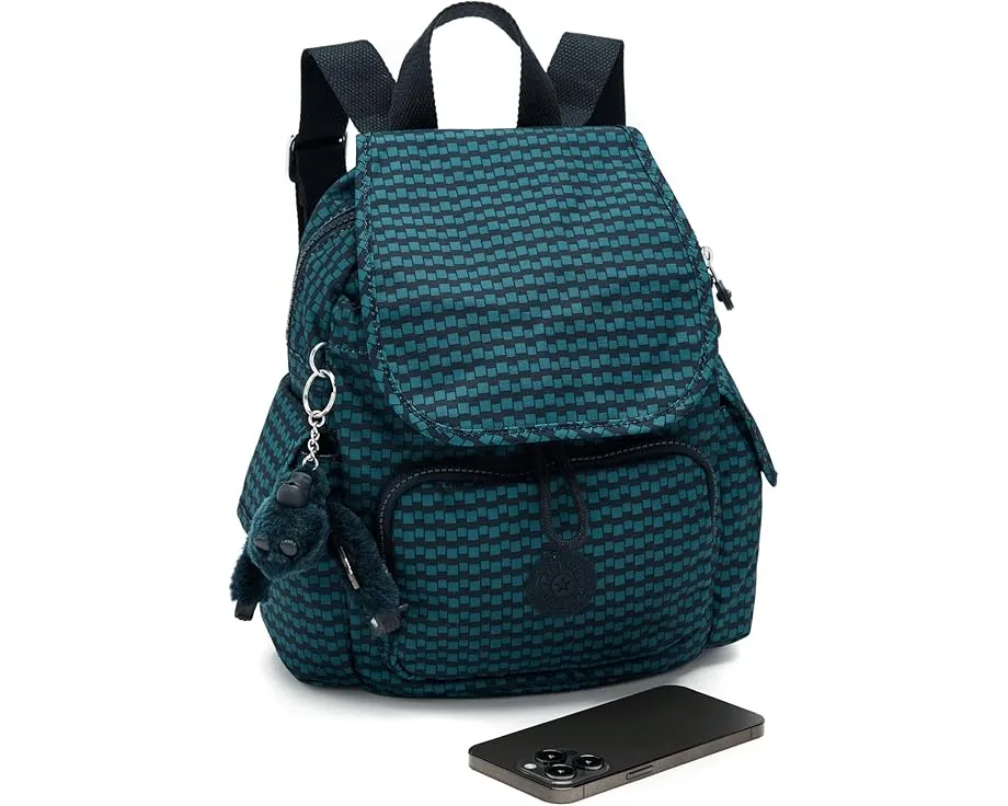 Kipling City Pack Mini Print мини-рюкзак с принтом и четырьмя отделениями