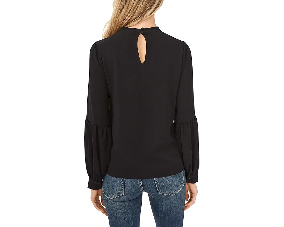 Блуза CeCe Long Sleeve с галстуком на шее и пышными рукавами