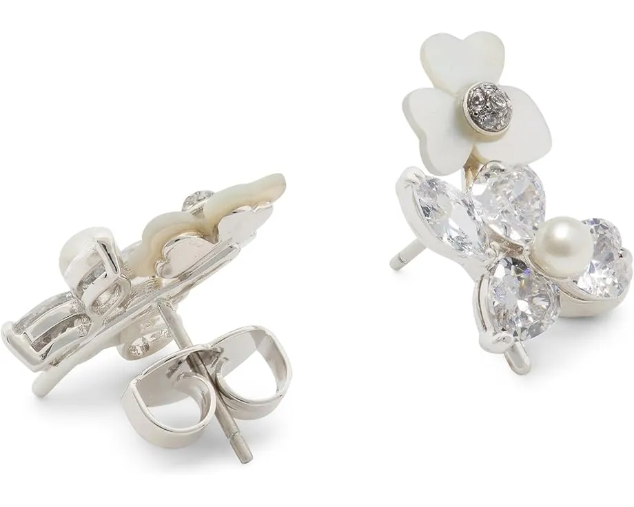 Серьги-гвоздики Precious Pansy Cluster Studs с анютиными глазками от Kate Spade New York
