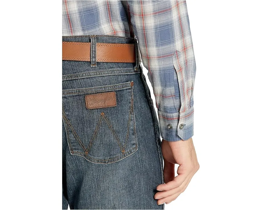 Джинсы Wrangler Retro Relaxed Boot Jeans темные потертые
