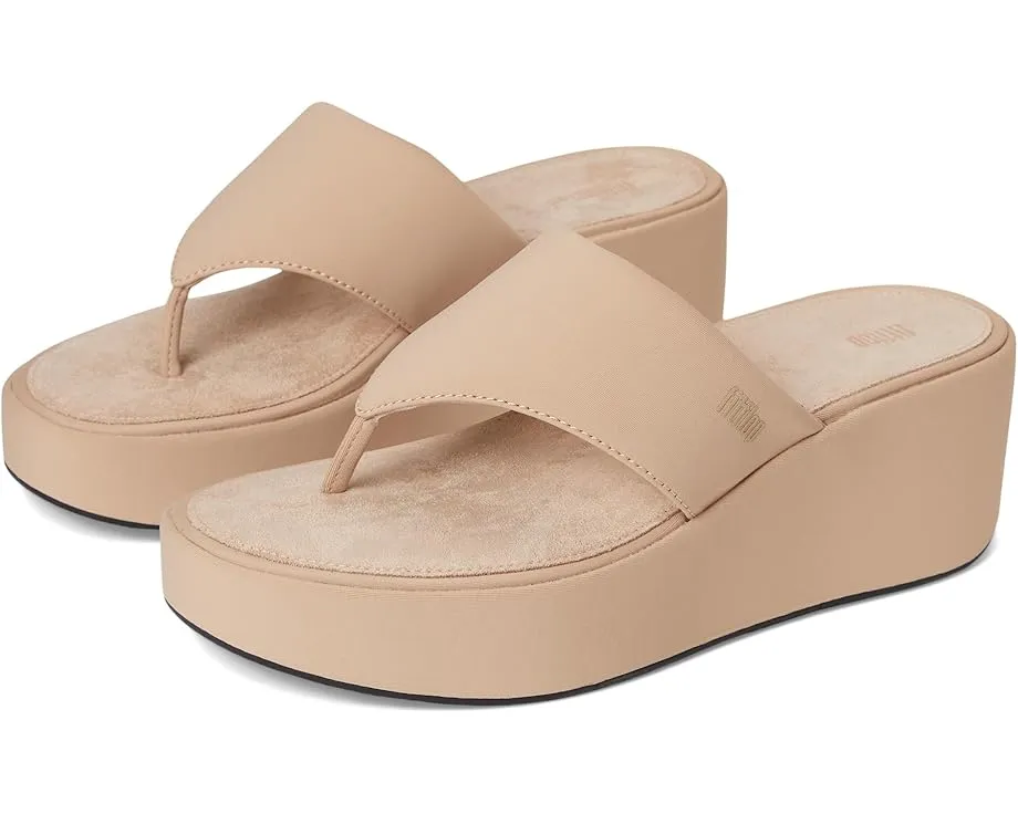 FitFlop Сандалии Platfforms Wedge Toe-Post на танкетке с ремешком и пряжкой