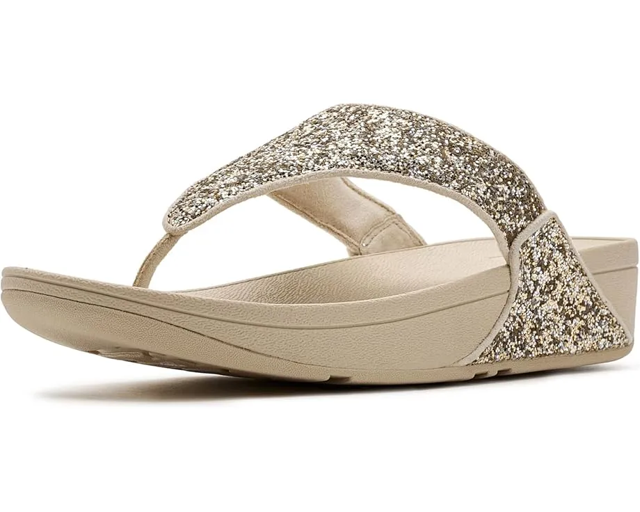 Сандалии FitFlop Lulu Multi-Tonal Glitter с перемычкой и блестками