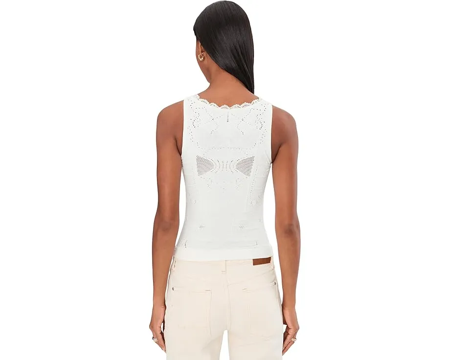 Топ Flirty Flutters Tank с вырезом лодочкой и вышивкой Free People
