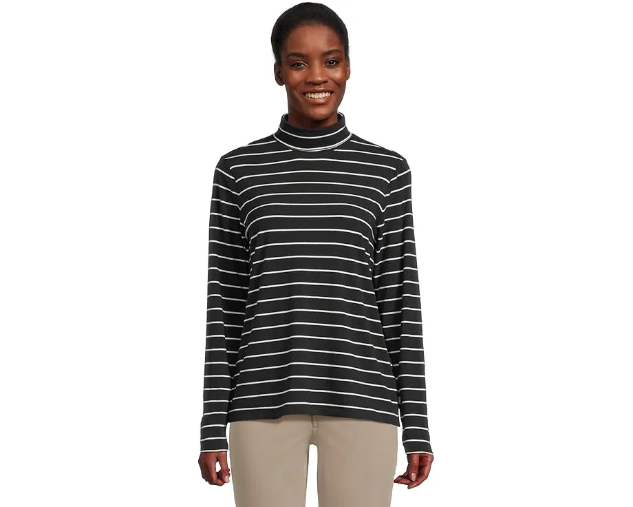 Водолазка L.L.Bean Soft Stretch Supima с длинным рукавом в полоску