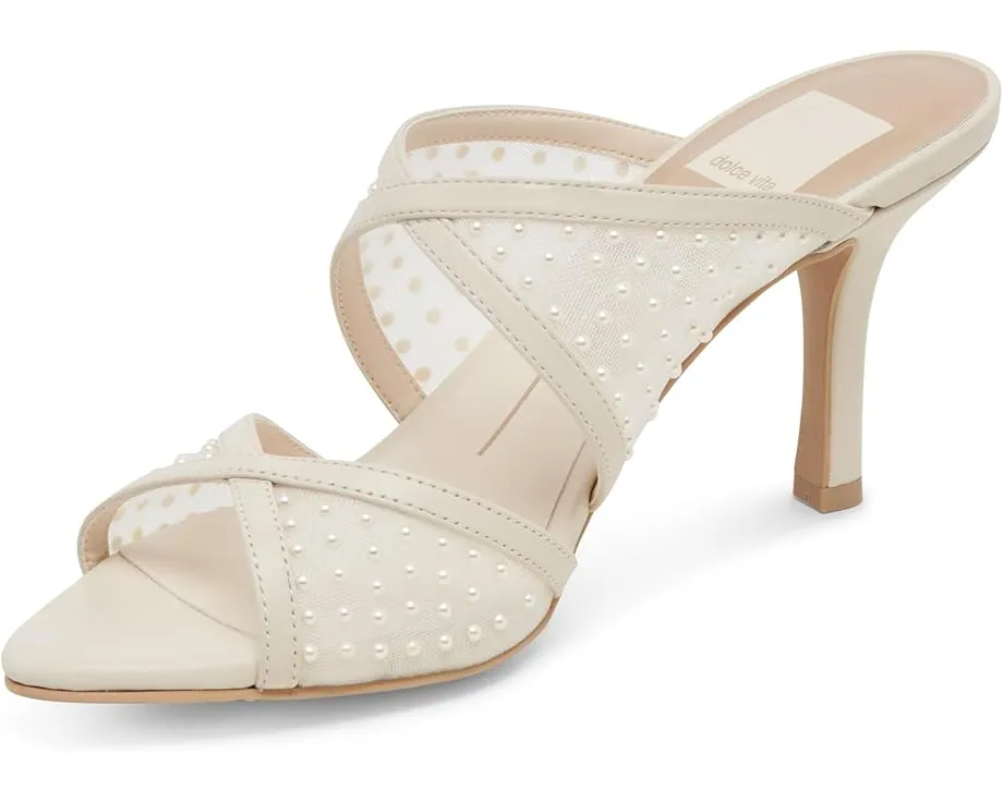 Туфли Dolce Vita Mandel Pearl на шпильке с жемчужным декором и мысом