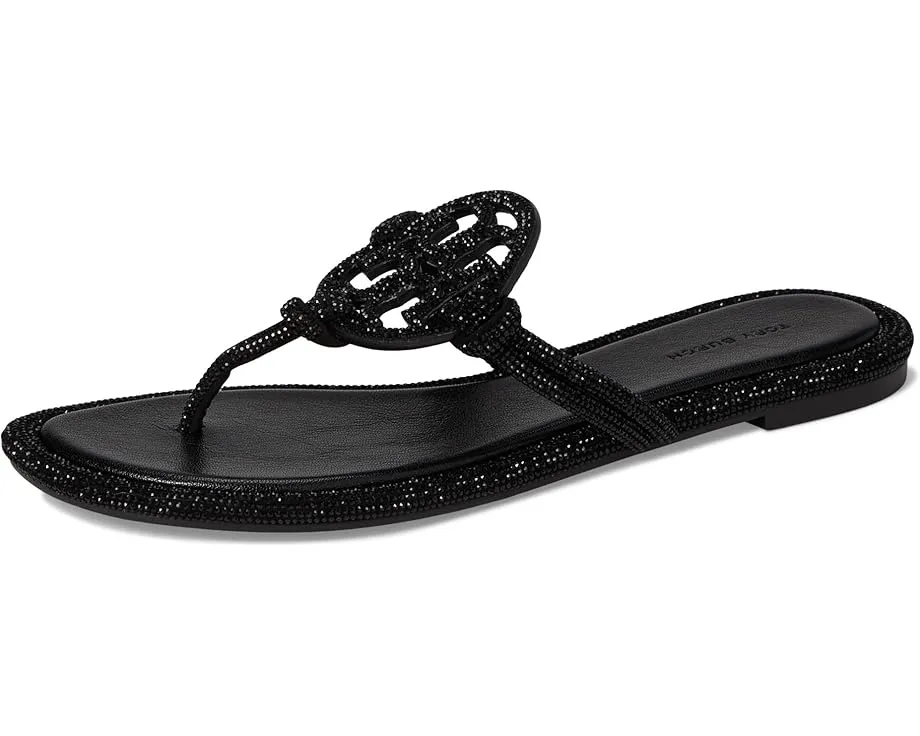 Сандалии Tory Burch Miller Knotted Pave с заклепками и стелькой из овечьей кожи