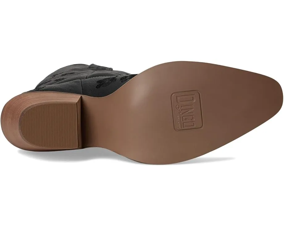 Сапоги Dingo Love Bug с цветочной вышивкой и квадратным каблуком