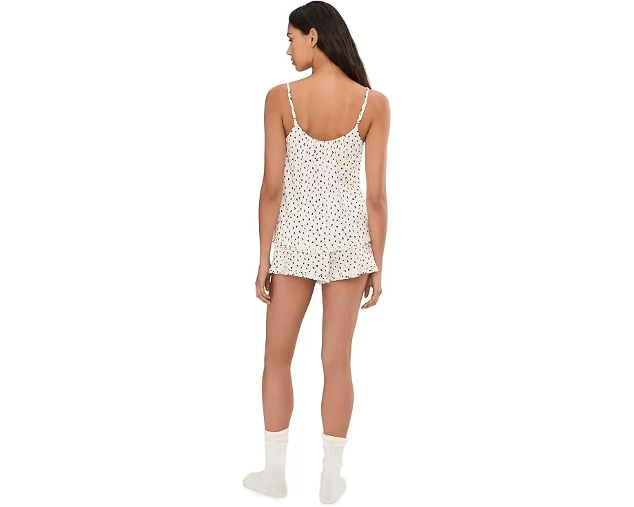 Комплект Eberjey Gisele с топом и шортами из тенселя с оборками