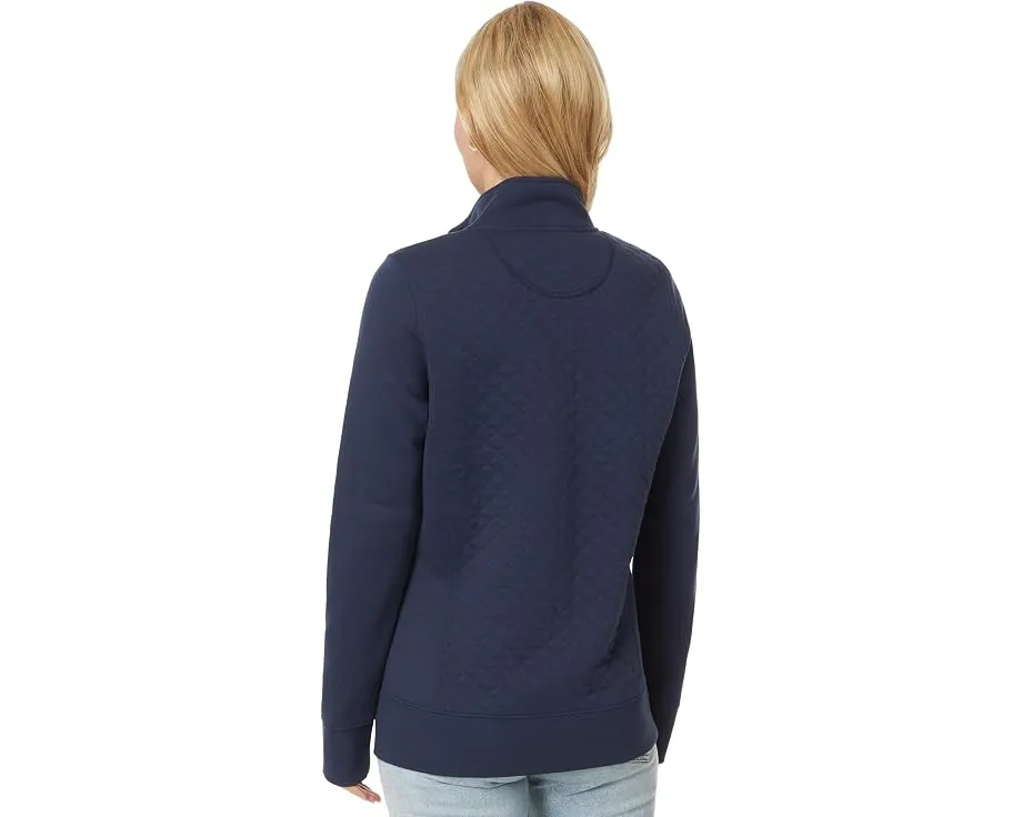 Свитшот L.L.Bean Quilted Full Zip Sweatshirt с воротником-стойкой и стеганым дизайном
