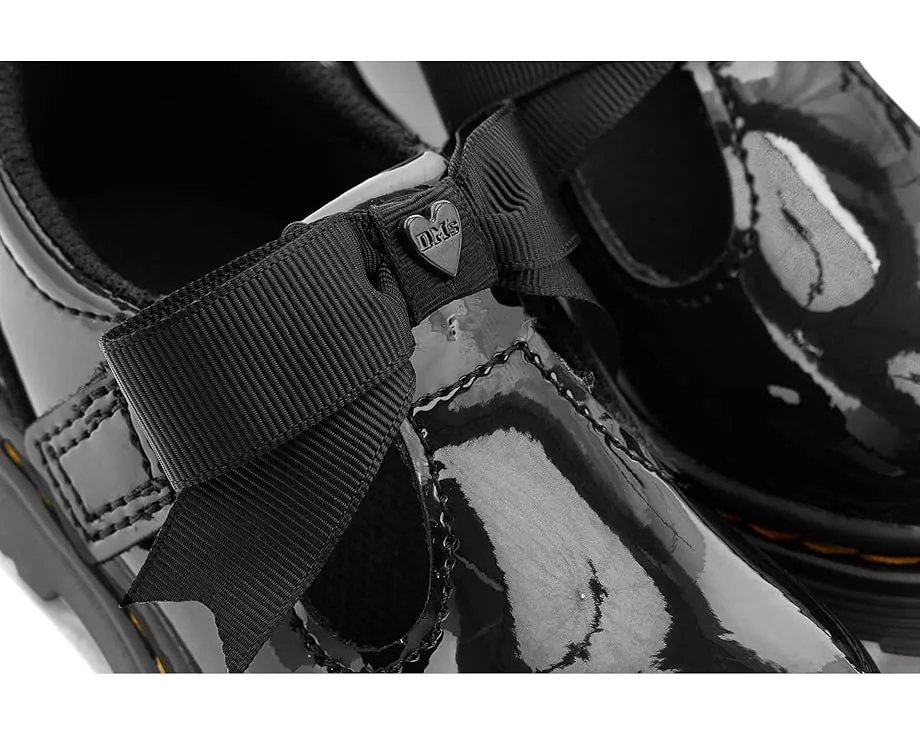 Dr. Martens детские туфли Polley II Bow с бантом на липучке