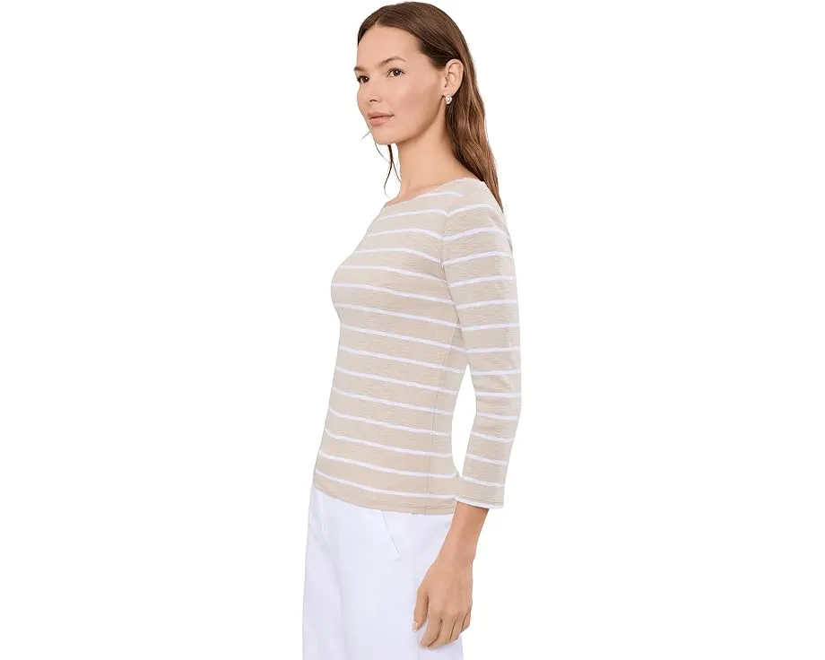 Футболка Lilla P Striped Boatneck с вырезом лодочкой и полосками